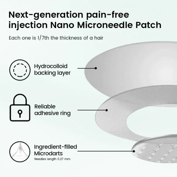 Yoofibre Next-Generation Pain-Free Injection Nano Microneedle Patch
